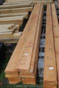 15 lengths of Cedar wood 6'' x 1 1/4'' x 142''.