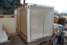 A 'Geeling Ltd' fibre glass animal large Cage with stainless steel door, 3' square.