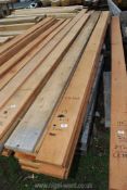 15 lengths of Cedar wood 6'' x 1 1/4'' x 142'' long
