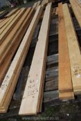 Four lengths of softwood timber 7 1/2'' x 1'' x 178'' long.