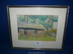 A framed Watercolour 'Abandoned', signed L.B., labelled verso Lorna Bolingbroke.