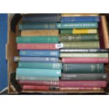 A box of hardback books including The History of The Great Civil War, Querelle of Brest, Tom McNab,