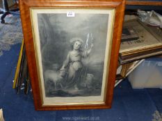 A framed engraving by Robert Graves 'The Good Shepherd' published Nov 1st 1876 by The International