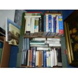 Two boxes of books to include Home Remedies, Family Medicinal, Lost Voices of The Royal Navy,