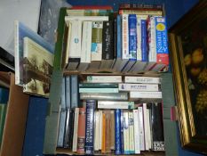 Two boxes of books to include Home Remedies, Family Medicinal, Lost Voices of The Royal Navy,