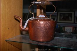 A copper kettle.