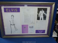 A framed Limited edition Elvis Presley Las Vegas collection, no.