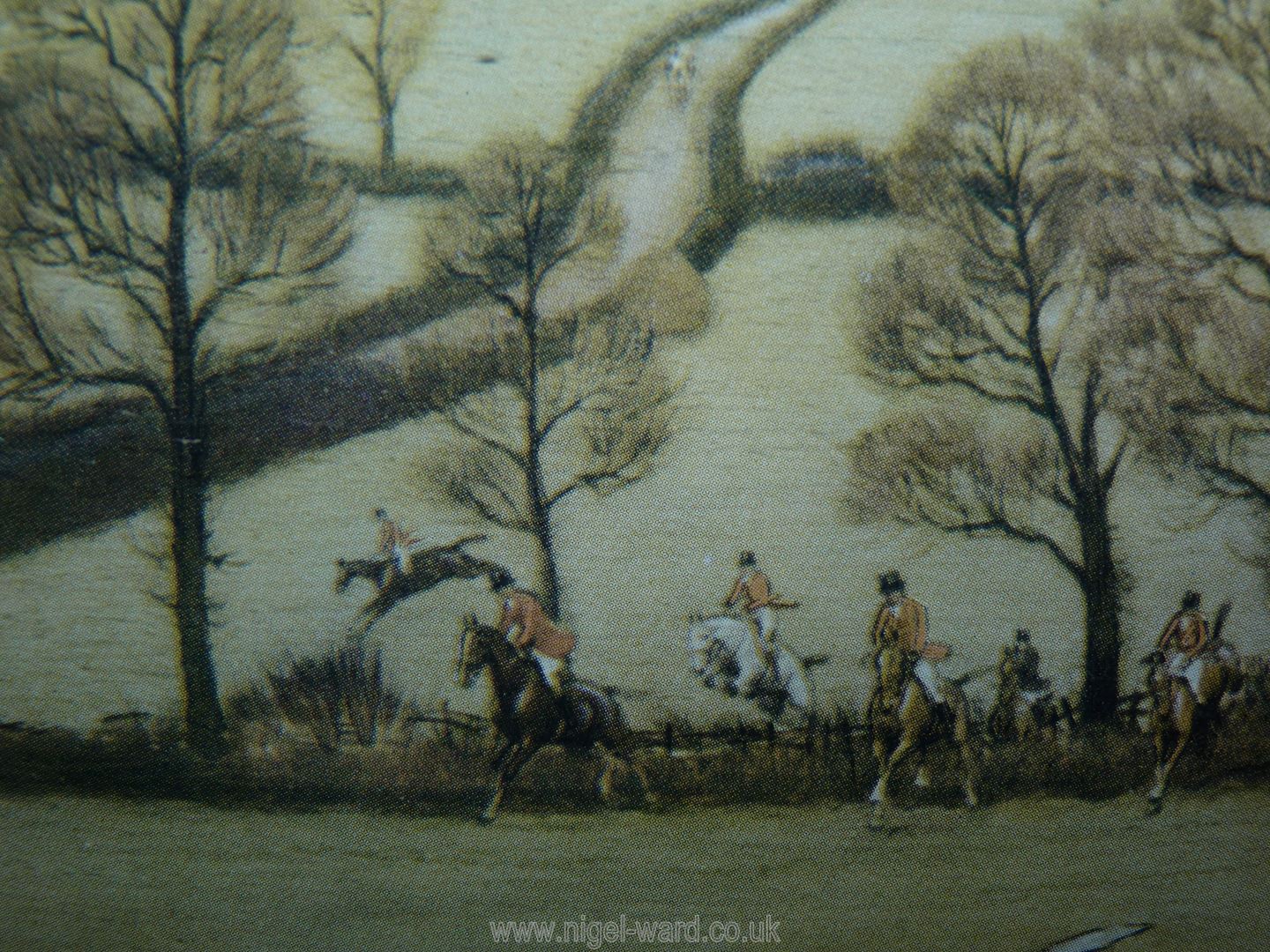 A pair of framed and mounted hunting Prints 'The Quorn from Billesdon Coplow' and 'The Pytchley - Image 16 of 17