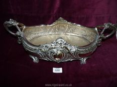 A silver plate centre piece/bowl.