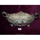 A silver plate centre piece/bowl.