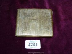 A ''Slipway'' gilt metal cigarette Case by Charles Green & Co.