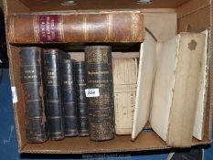 A box of Welsh books to include Taith y Pererin (The Pilgrim's Progress) by John Bunyan,