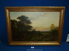 An Oil on canvas 'Eventide' signed Edward Charles Hamblin.