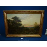 An Oil on canvas 'Eventide' signed Edward Charles Hamblin.