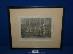 A framed and mounted Page taken from Gent Magazine May 1768 titled 'John Wilkes Esq.