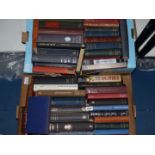 Two boxes of books to include The Living Planet, The British Character by Pont,