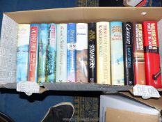 A quantity of hardback novels to include Wilbur Smith, Catherine Gaskin, Victoria Holt etc.