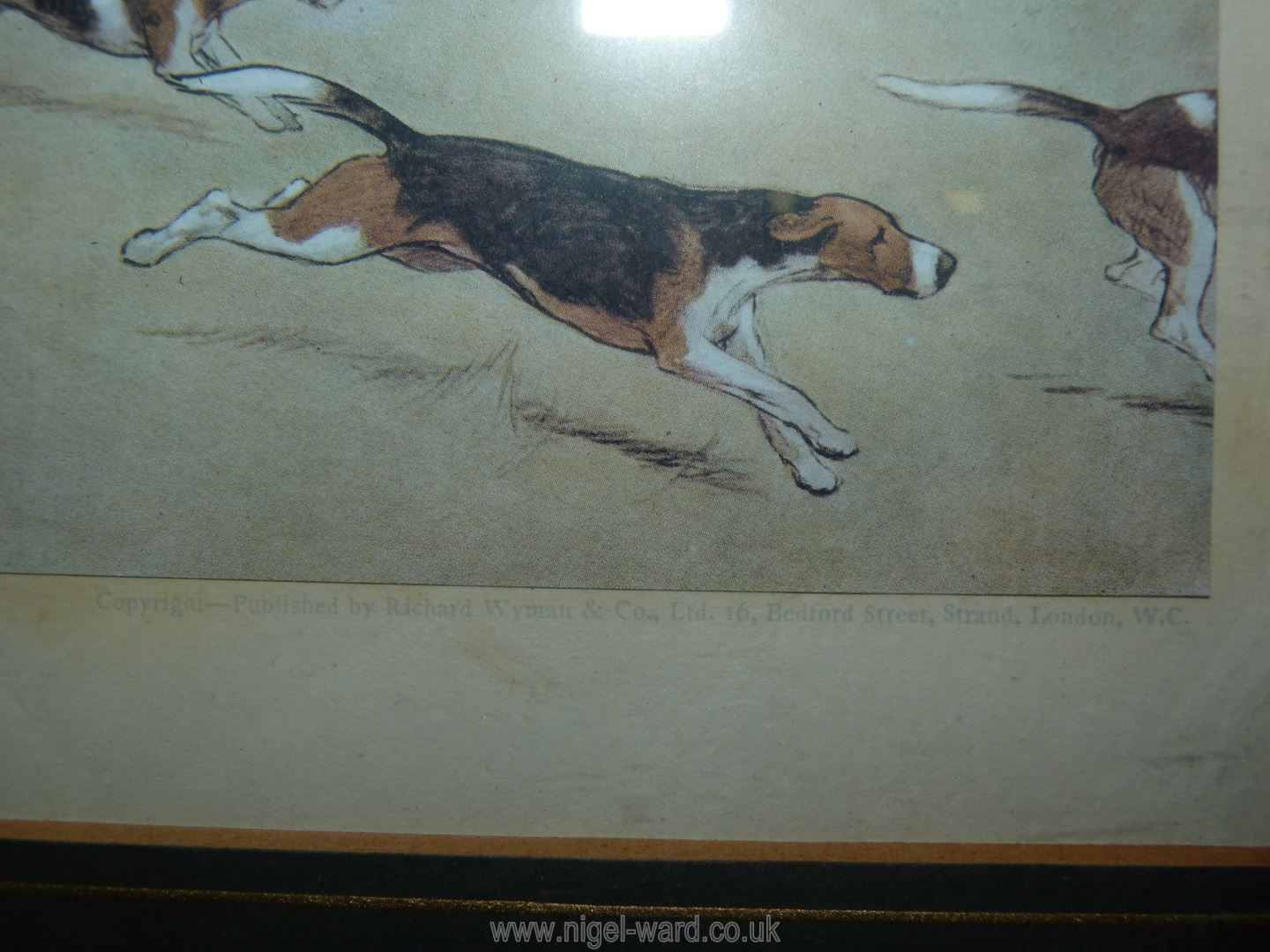 A pair of framed and mounted hunting Prints 'The Quorn from Billesdon Coplow' and 'The Pytchley - Image 5 of 17