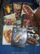A quantity of Robert Carrier's kitchen cookbooks including Making the Most of Lamb and Pork,