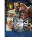 A quantity of Robert Carrier's kitchen cookbooks including Making the Most of Lamb and Pork,
