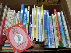 A quantity of children's books including Beatrix Potter, Snow White, Let's Imagine,