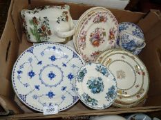 A quantity of Spode and Mason's plates including 'Fruit Basket',, 'Nabob', 'Spode's Glory',