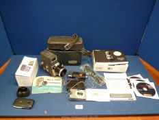 A Bell & Howell cine camera in case,