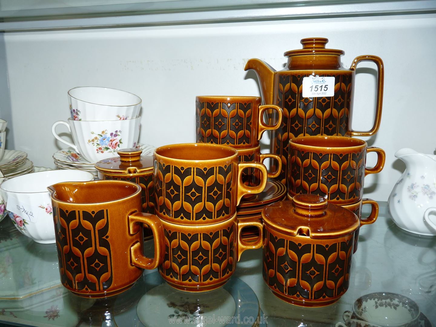 A Hornsea 'Heirloom' coffee service for six.