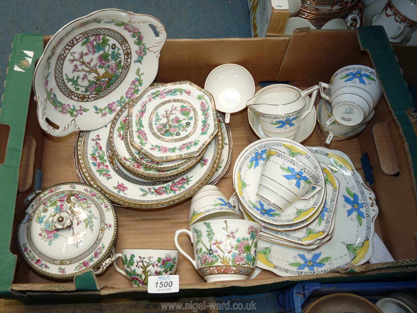 A quantity of china including Indian Tree by Coalport, Minton's, etc. and Bells china part Teaset.