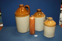 Four stone Jars, of various sizes (two a/f).