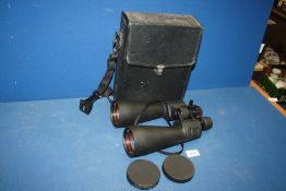 A pair of cased Sakura 15x -100 Binoculars.