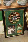 A 'Pirates of The Caribbean' gold Disc, signed by Johnny Depp, Keira Knightly and Orlando Bloom,