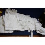 Ten cotton embroidered baby dresses, Christening robes etc., late 19th century/early 20th century.