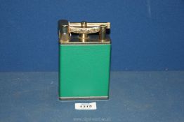 A large Japanese faux shagreen desk Lighter being a copy of Dunhill original, 5 3/4'' tall.