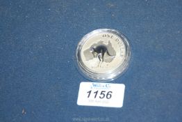 An Australian Dollar Silver Kangaroo 2000 Silver Proof coin,