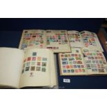Four stamp albums, Rapid, Royal Mail,