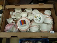 A quantity of Villeroy & Boch Beaulieu, Botanica and Santiago tea and dinnerware.
