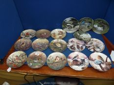A quantity of limited edition Display Plates depicting various bird scenes and Coalport winter