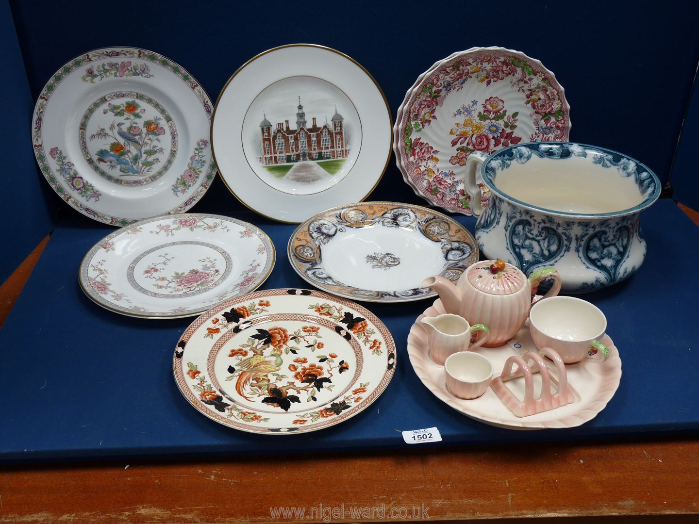 A quantity of plates including Spode,