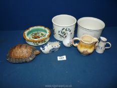 A quantity of china to include Portmeirion, Royal Doulton, Wade,