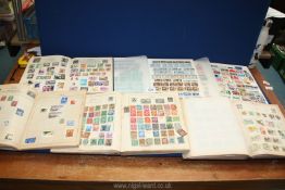 Six well filled Stamp Albums and Stock Books of English and foreign stamps.