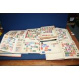 A quantity of miscellaneous stamp albums partly filled with mixed stamps Foreign and English,