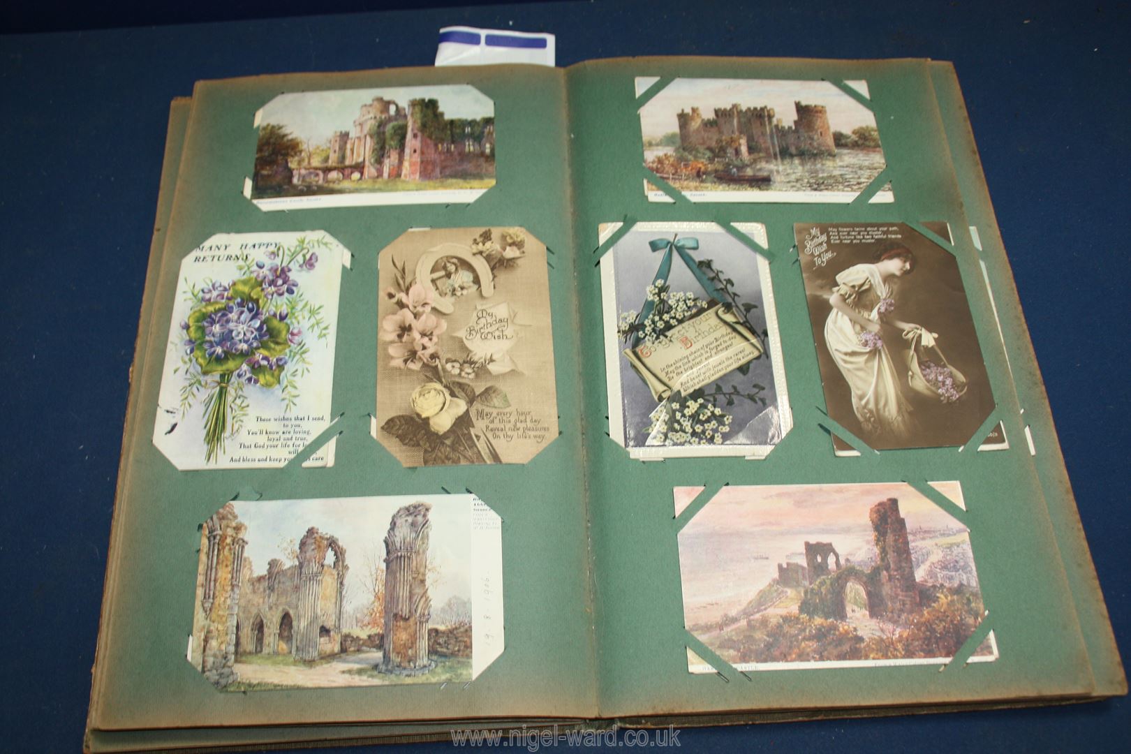 An Album containing a good quantity of Postcards and greetings cards, some Edwardian. - Image 2 of 2