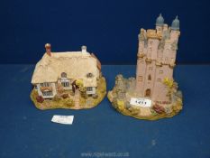 Two rare Lilliput models of Craigievar Castle, 7" tall and Royal Oak Inn, 6" long, both boxed.