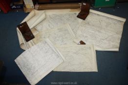 A quantity of Ordnance Survey maps of The Golden Valley, Abergavenny, Vowchurch, Ewyas Harold, etc.
