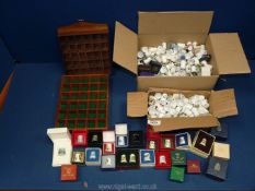 A good quantity of thimbles including Spode,