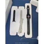 A Boxed Apple Watch Sport 42mm Case 7000 Series Rose Gold Aluminum Model MLC62LL/A,