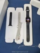 A Boxed Apple Watch Sport 42mm Case 7000 Series Rose Gold Aluminum Model MLC62LL/A,