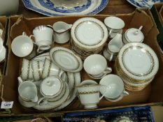 A quantity of Noritake Legendary and Katana teasets including cups and saucers, tea plates,