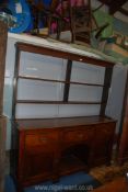 A circa 1900 North Wales type Oak Welsh Dresser,